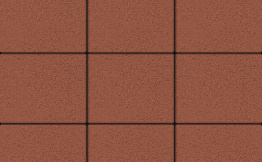 Плитка тротуарная Квадрум (Квадрат) В.1.К.10 гладкий красный