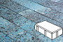 Плитка тротуарная Готика, Granite FINO, Брусчатка В.2.П.8, Азул Бахия, 200*100*80 мм
