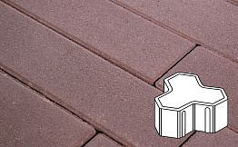 Плитка тротуарная Готика Profi, Шемрок, темно-коричневый, частичный прокрас, с/ц, 200*200*100 мм