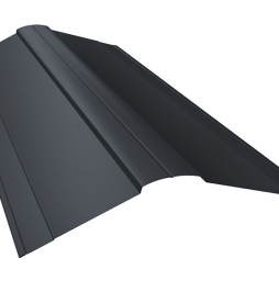 Планка конька фигурного 150*150 мм Grand Line Satin Matt TX RAL 7024, 2 м