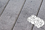 Плитка тротуарная Готика Natur, Газонная решетка, Монохром, 450*225*80 мм