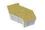 Плитка тротуарная S-Форма В.3.Ф.10 гранит желтый 172*94*100 мм
