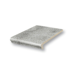Клинкерная ступень флорентинер Stroeher Keraplatte Roccia 840 grigio 340*294*12 мм