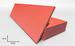 Керамогранитная плита Faveker GA20 для НФС, Rojo, 1200*400*20 мм