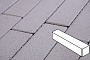 Плитка тротуарная Готика Profi, Ригель, белый, частичный прокрас, б/ц, 360*80*80 мм