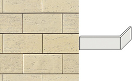 Угловой декоративный кирпич для навесных вентилируемых фасадов левый White Hills Тиволи цвет F550-15