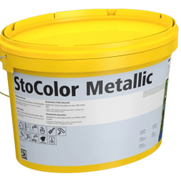 Фасадная акриловая краска StoColor Metallic natur, серебристая, 10 л