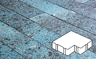 Плитка тротуарная Готика, Granite FINO, Калипсо, Азул Бахия, 200*200*60 мм