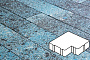 Плитка тротуарная Готика, Granite FINO, Калипсо, Азул Бахия, 200*200*60 мм