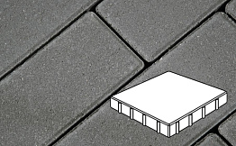Плитка тротуарная Готика Profi, Квадрат, серый, полный прокрас, с/ц, 400*400*60 мм