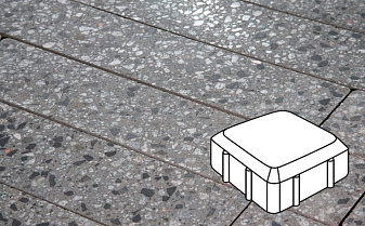 Плитка тротуарная Готика, City Granite FINO, Старая площадь, Галенит, 160*160*60 мм