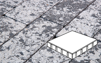 Плитка тротуарная Готика, Granite FINERRO, Квадрат, Диорит, 400*400*60 мм