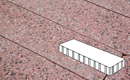 Плитка тротуарная Готика, City Granite FINO, Плита, Ладожский, 500*125*100 мм