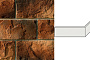Облицовочный камень White Hills Шеффилд угловой элемент цвет 431-45, 12,4*33 см