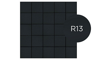 Плитка Gres Aragon Quarry Black, противоскользящая, 150*150*12 мм
