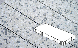 Плитка тротуарная Готика, City Granite FINERRO, Плита, Грис Парга, 800*400*100 мм