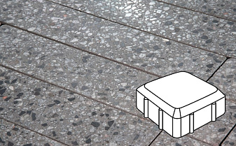 Плитка тротуарная Готика, Granite FINO, Старая площадь, Галенит, 160*160*60 мм