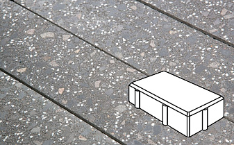 Плитка тротуарная Готика, City Granite FINO, Брусчатка, Ильменит, 200*100*100 мм