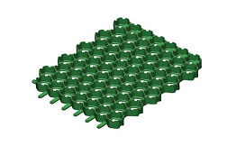 Решетка газонная Gidrolica Eco Pro РГ-53.43.3,5 кл. С250 пластиковая зеленая, 530*430*33 мм