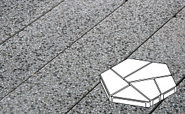 Плитка тротуарная Готика, City Granite FINO, Полигональ, Белла Уайт, 893*780*80 мм