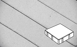Плитка тротуарная Готика Profi, Квадрат, светло-серый, частичный прокрас, с/ц, 200*200*80 мм