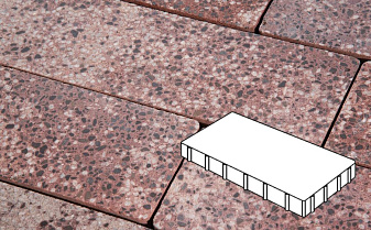 Плитка тротуарная Готика, Granite FINO, Плита, Сансет, 600*400*60 мм