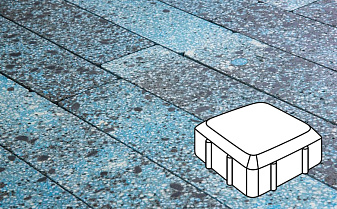 Плитка тротуарная Готика, City Granite FINO, Старая площадь, Азул Бахия, 160*160*60 мм