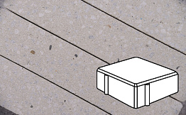 Плита тротуарная Готика Granite FINERRO, квадрат, Мансуровский 100*100*80 мм