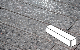 Плитка тротуарная Готика, City Granite FINO, Ригель, Галенит, 360*80*80 мм