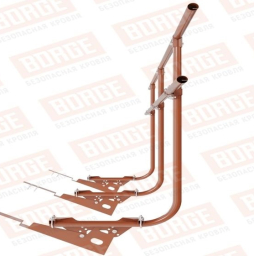 Кровельное ограждение Borge для черепичной кровли оцинкованное RAL 8004, 300*120 см