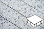 Плита тротуарная Готика Granite FINERRO, квадрат, Грис Парга 150*150*80 мм