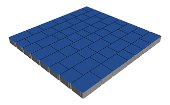 Плитка тротуарная SteinRus Инсбрук Альт Брик, гладкая, синий, толщина 60 мм