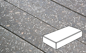 Плитка тротуарная Готика, Granite FINO, Картано Гранде, Ильменит, 300*200*60 мм