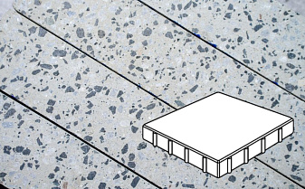 Плитка тротуарная Готика, City Granite FINO, Квадрат, Грис Парга, 400*400*80 мм