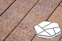 Плитка тротуарная Готика Natur FERRO, Полигональ, Терракота, 893*780*80 мм