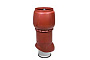 Изолированный вентиляционный выход Vilpe XL - 250/ИЗ/700 красный + колпак