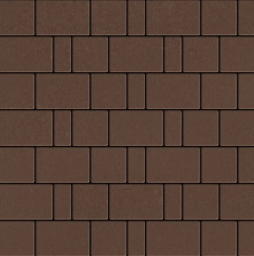 Плитка тротуарная SteinRus Bergamo А.6.Псм.4 гладкая, коричневый, толщина 40 мм