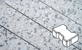 Плитка тротуарная Готика, Granite FINERRO, Катушка, Грис Парга, 200*165*60 мм