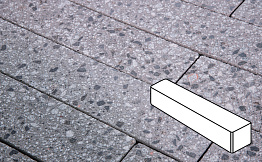 Плитка тротуарная Готика Granite FINERRO, ригель, Галенит 360*80*80 мм