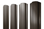 Штакетник Прямоугольный фигурный 0,5 Satin Matt TX RR 32 темно-коричневый