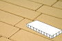 Плитка тротуарная Готика Profi, Плита, желтый, частичный прокрас, б/ц, 900*300*80 мм