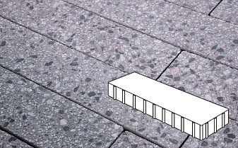 Плитка тротуарная Готика, City Granite FINERRO, Плита, Галенит, 500*125*100 мм