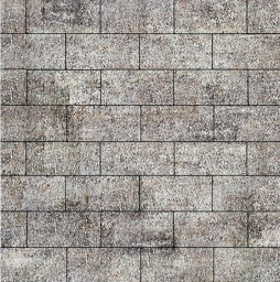 Плитка тротуарная SteinRus Прямоугольник А.6.П.4, Old-age, ColorMix Берилл, 200*100*40 мм