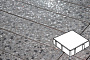 Плитка тротуарная Готика, Granite FINO, Квадрат, Галенит, 150*150*60 мм