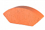 Печной кирпич фигурный полнотелый (радиальный усеченный) Lode Janka гладкий, 189*120*65 мм