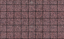 Плитка тротуарная Квадрат (ЛА-Линия) А.3.К.4 Гранит+ красный с черным 100*100*40 мм