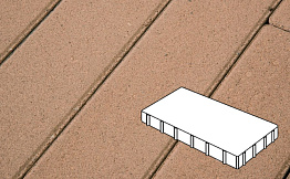 Плитка тротуарная Готика Profi, Плита, оранжевый, частичный прокрас, б/ц, 600*300*60 мм