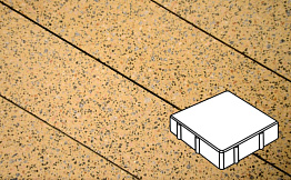Плитка тротуарная Готика, City Granite FINO, квадрат, Жельтау, 150*150*100 мм