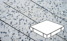 Плитка тротуарная Готика, Granite FINO, Квадрат, Грис Парга, 500*500*80 мм