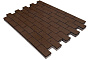 Плитка тротуарная SteinRus Прямоугольник Лайн В.6.П.8, гладкая, коричневый, 200*100*80 мм